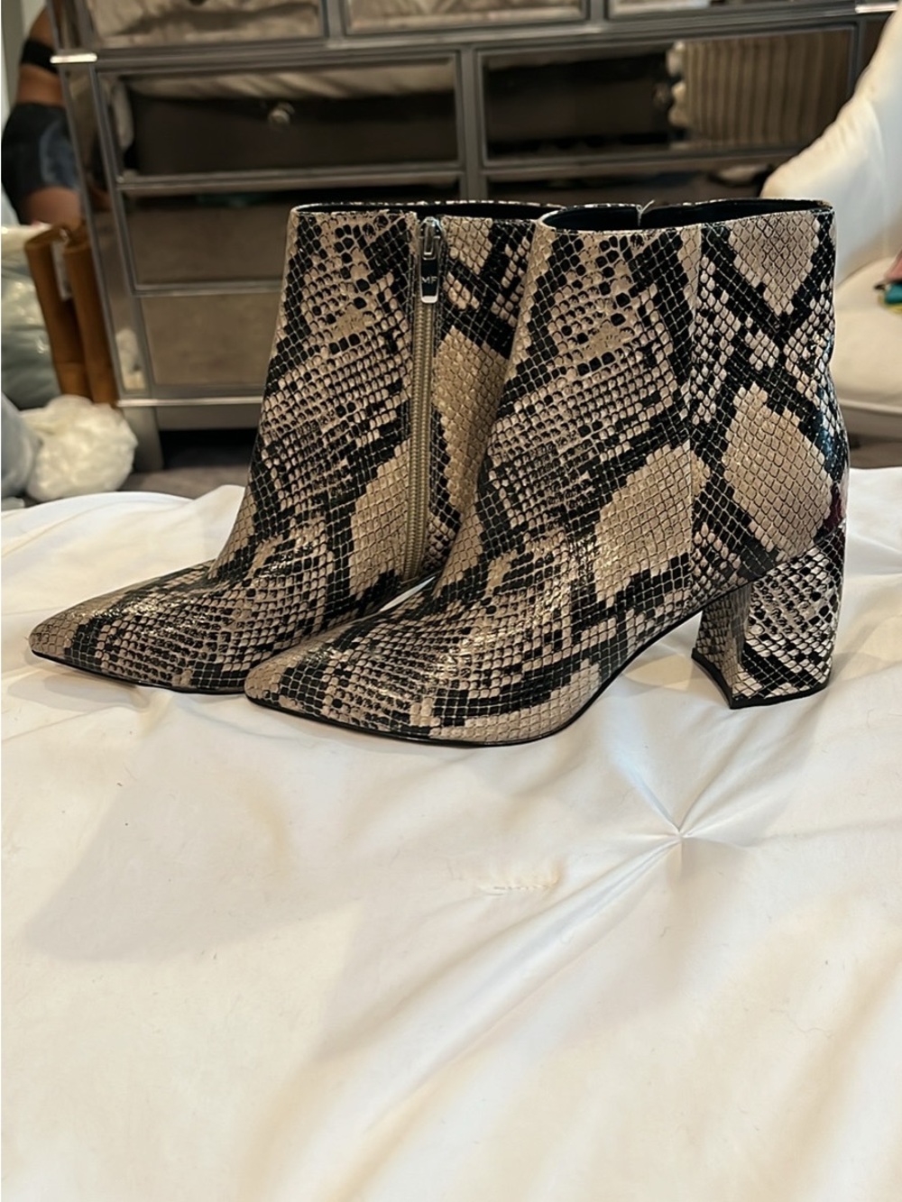 Animal print Booties